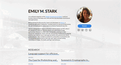 Desktop Screenshot of emilymstark.com