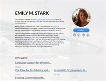 Tablet Screenshot of emilymstark.com